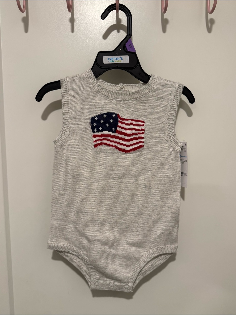 Carter’s Child of Mine American Flag Bodysuit